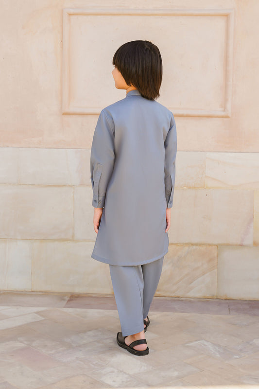 SHALWAR KAMEEZ FOR KIDS | PEBBLE GREY