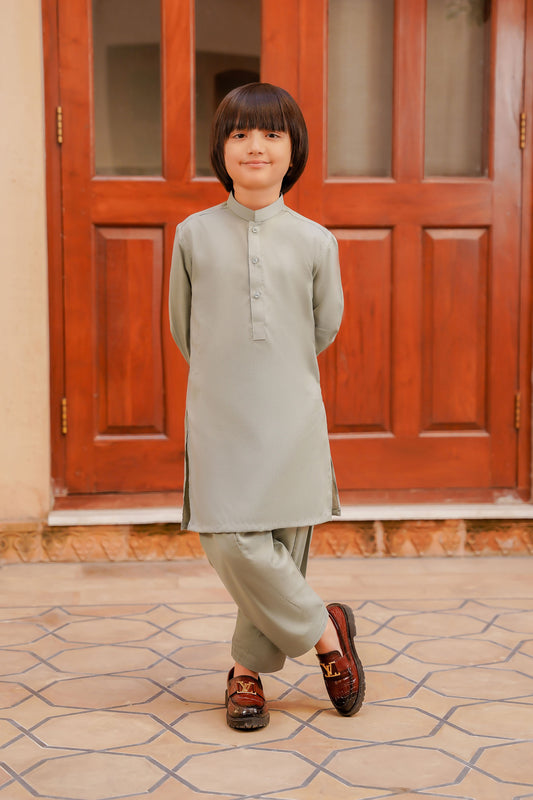 SHALWAR KAMEEZ FOR KIDS | CELERY GREEN