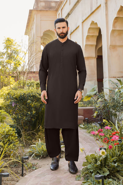 SHALWAR KAMEEZ FOR MEN | VALVET BROWN