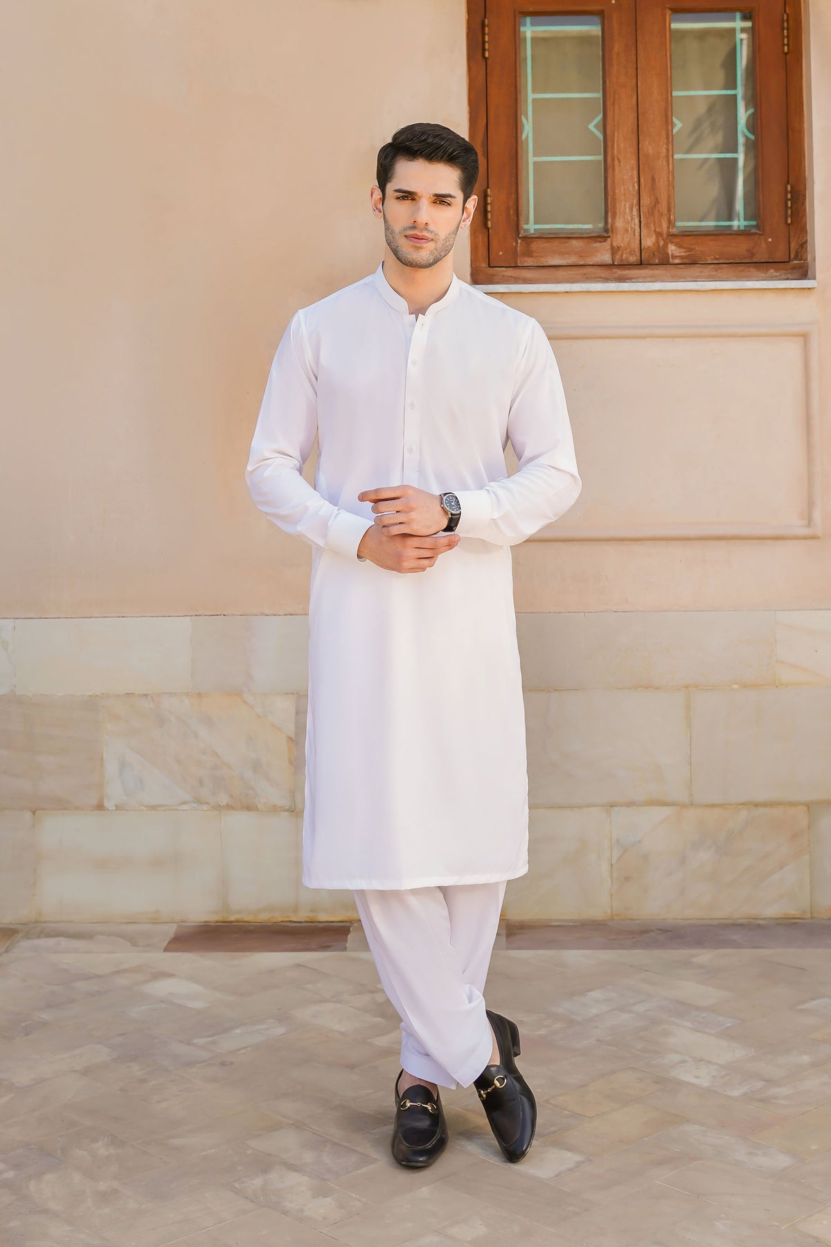 SHALWAR KAMEEZ FOR MEN | VANILLA WHITE