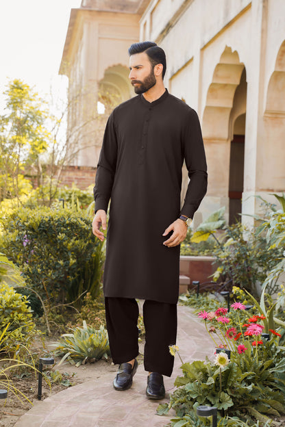 SHALWAR KAMEEZ FOR MEN | VALVET BROWN