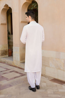 SHALWAR KAMEEZ FOR MEN | VANILLA WHITE