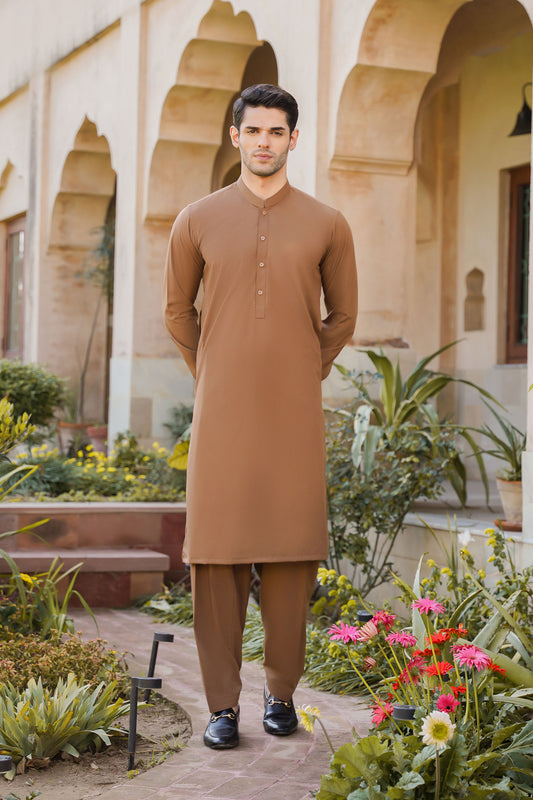 SHALWAR KAMEEZ FOR MEN | COFFEE BROWN 1800