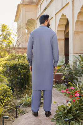 SHALWAR KAMEEZ FOR MEN | STEEL GREY