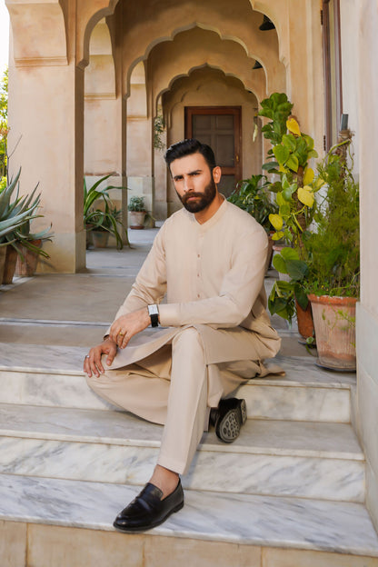 SHALWAR KAMEEZ FOR MEN | TAUPE BROWN