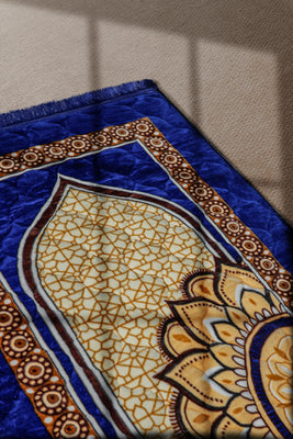 Prayer Mat Serene Essence | Blue | Cushioned