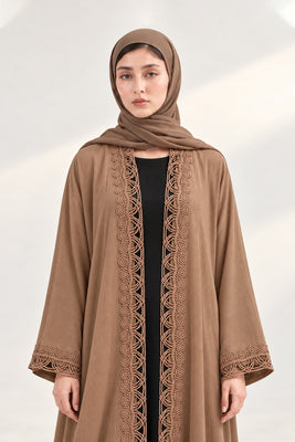 The Caramel Crochet Abaya