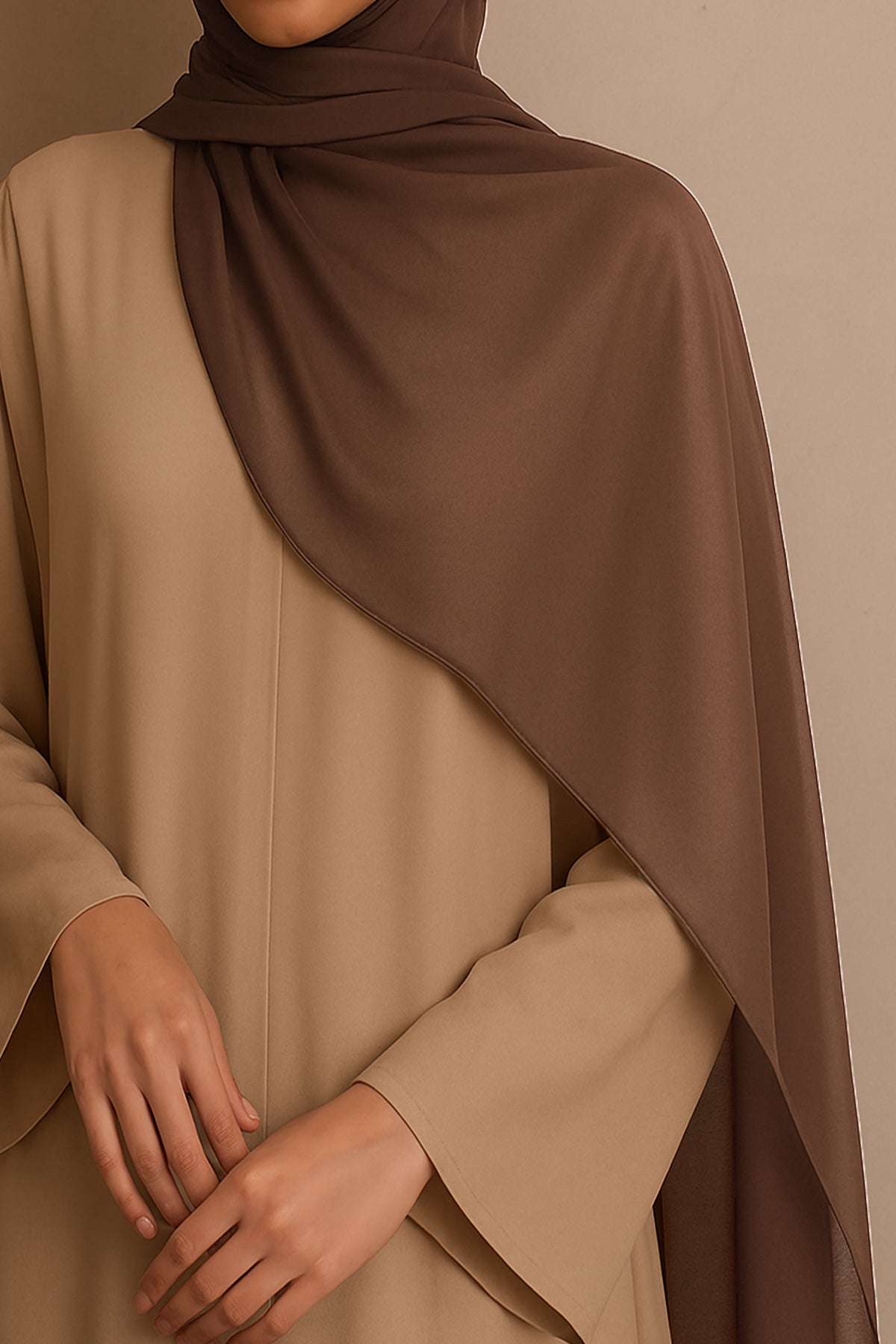 Hijab Chiffon | Dark Brown