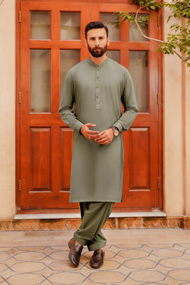 SHALWAR KAMEEZ FOR MEN | SAGE GREEN