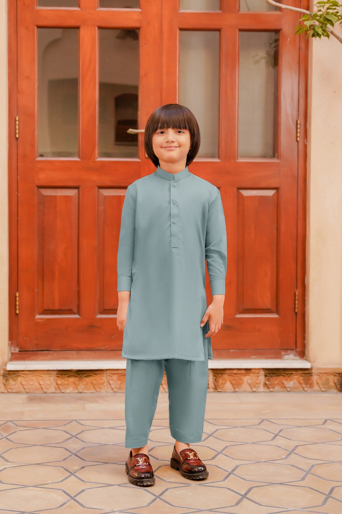 SHALWAR KAMEEZ FOR KIDS | POWDER BLUE