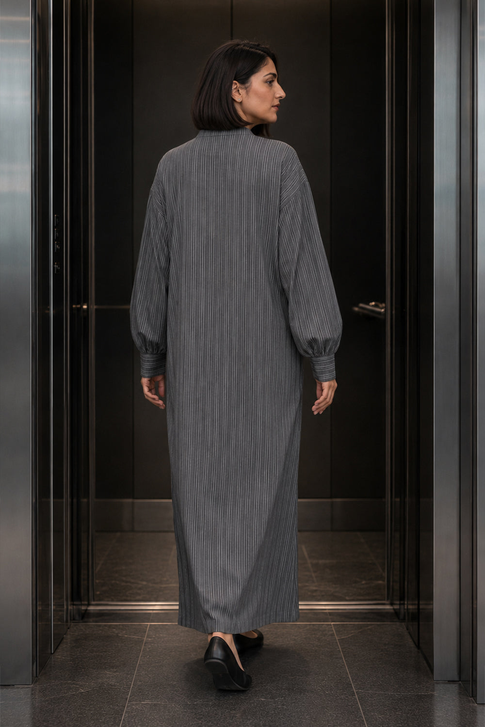 Ticking Striped Kaftan