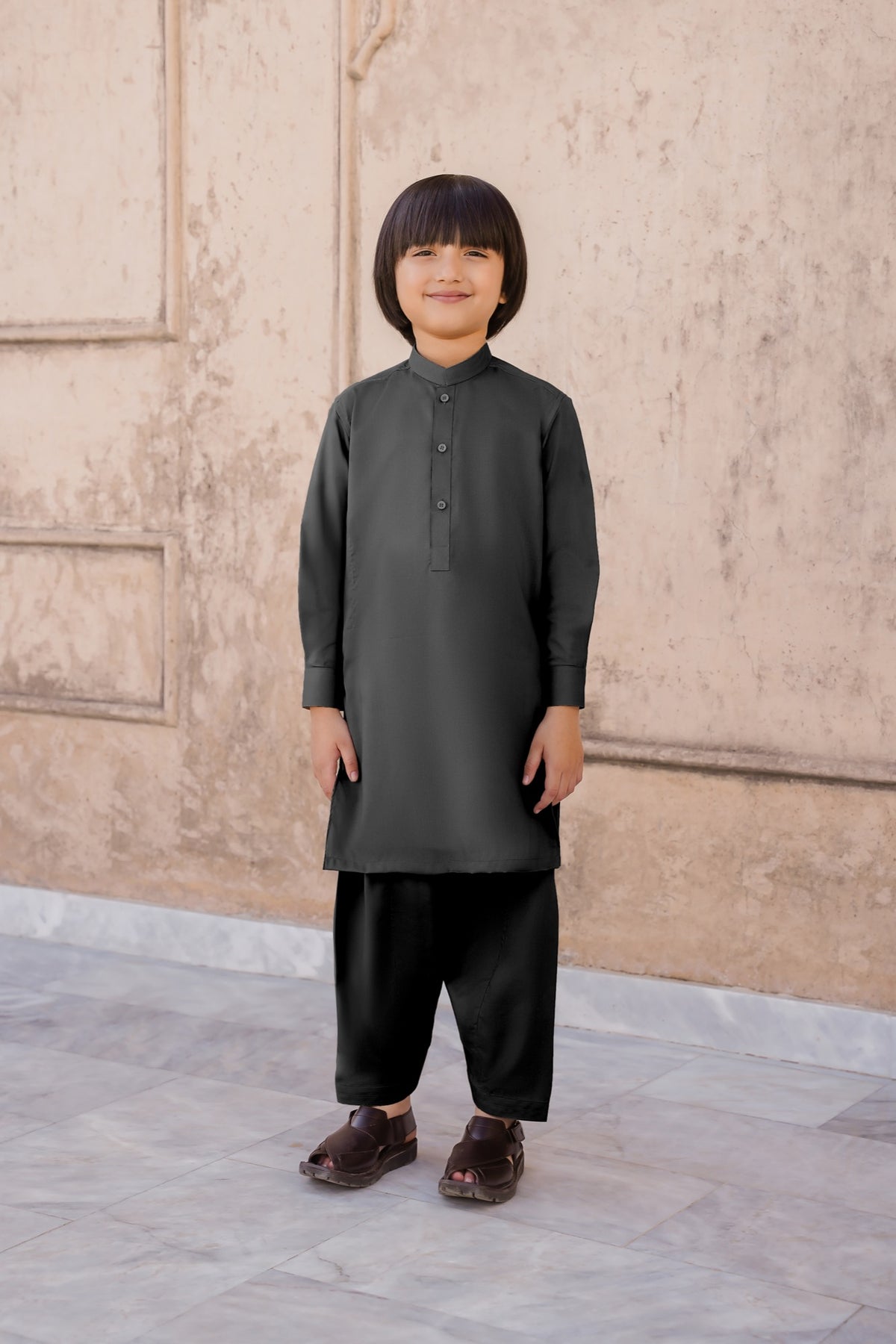 SHALWAR KAMEEZ FOR KIDS | JET BLACK