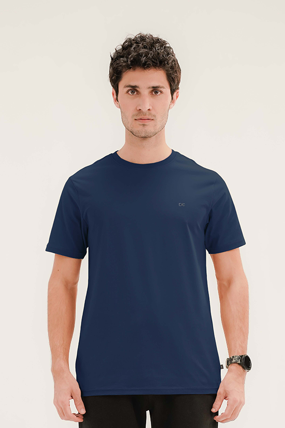 Men - Basic Navy Blue T-Shirt