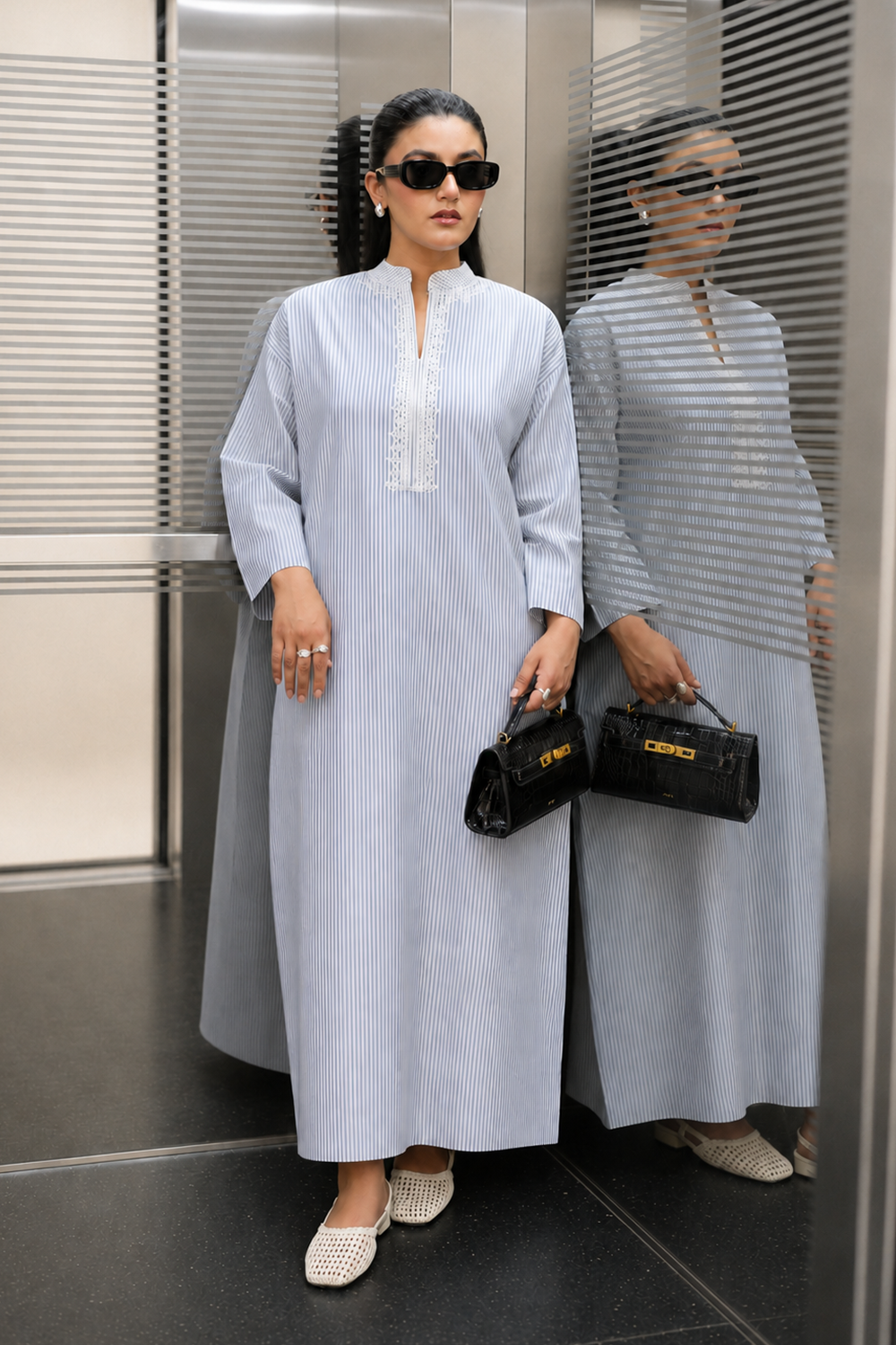 Cabana Striped Kaftan