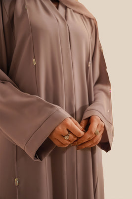 Embellished Abaya Set | Lilac