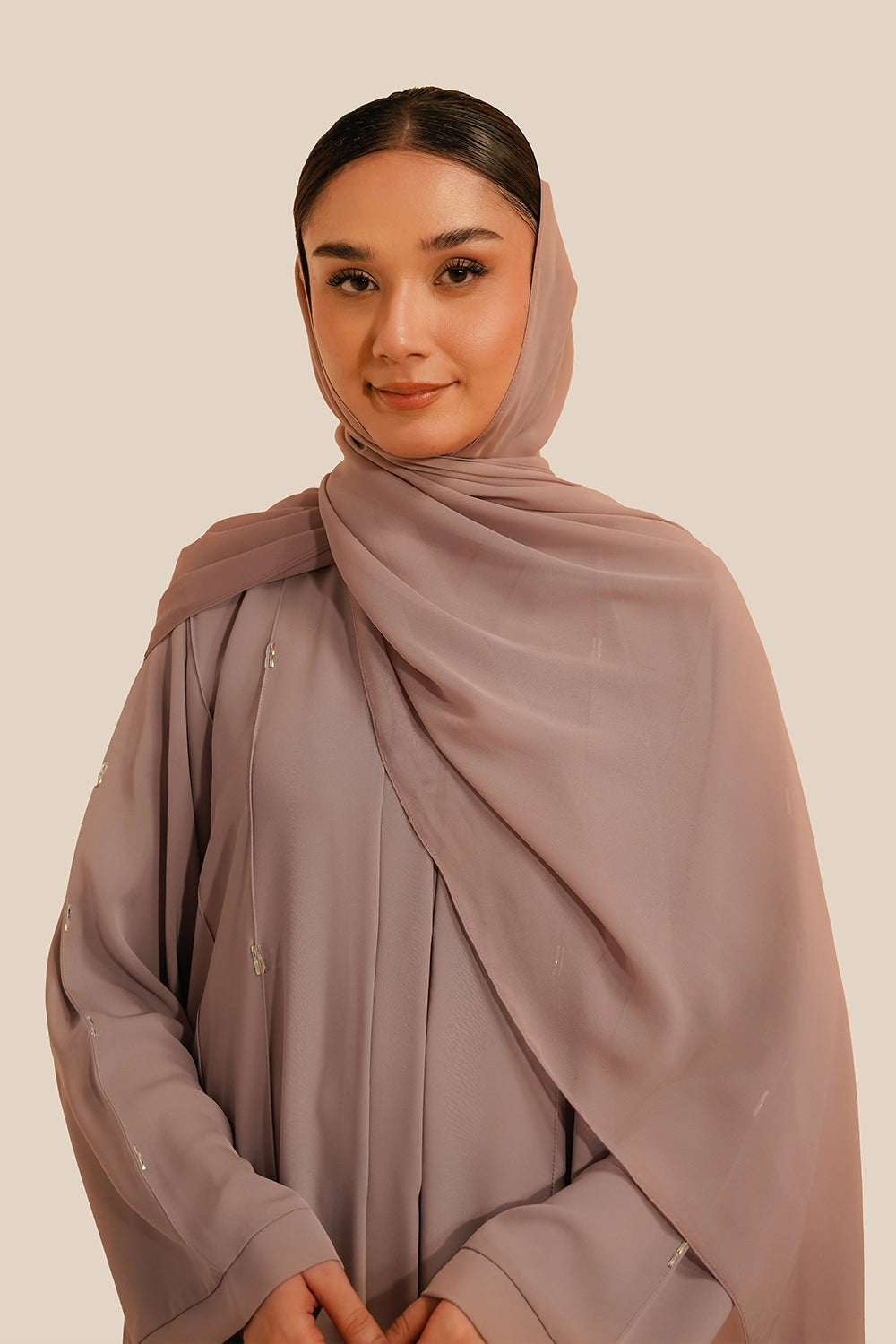 Embellished Abaya Set | Lilac