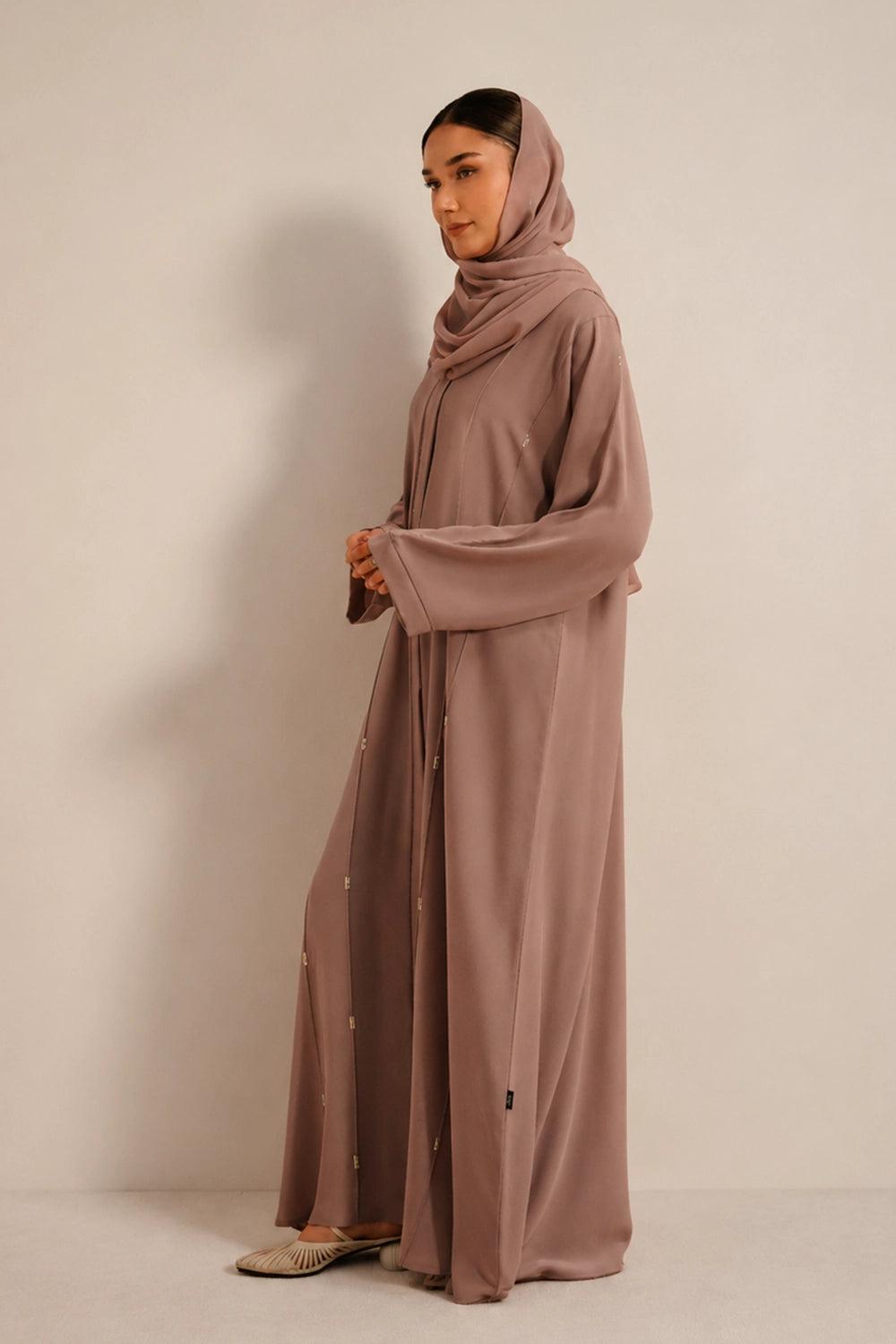 Embellished Abaya Set | Lilac