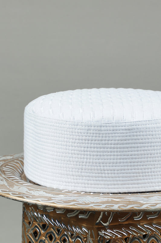 Premium Foam-Infused Caps - White