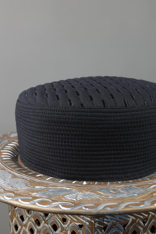 Premium Foam-Infused Caps - Black