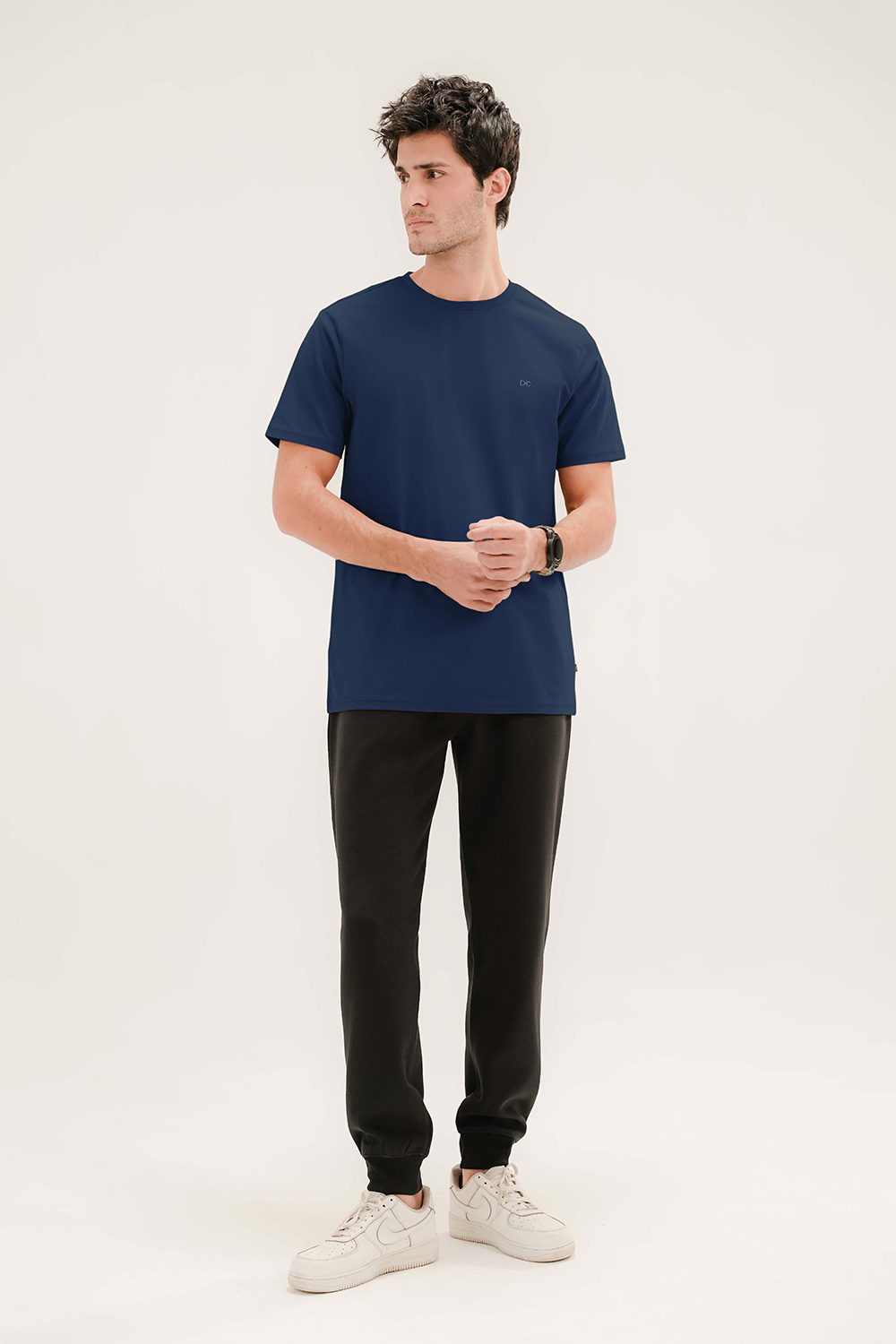 Men - Basic Navy Blue T-Shirt