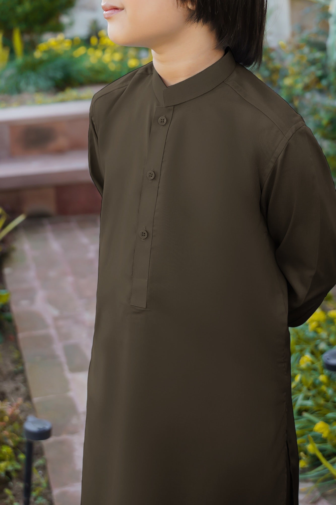 SHALWAR KAMEEZ FOR KIDS | MOSS GREEN