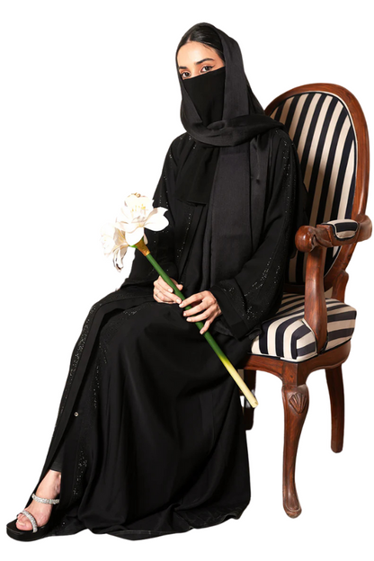 Front Open Button-up Abaya