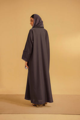 Basic Pleat Abaya | Lavender