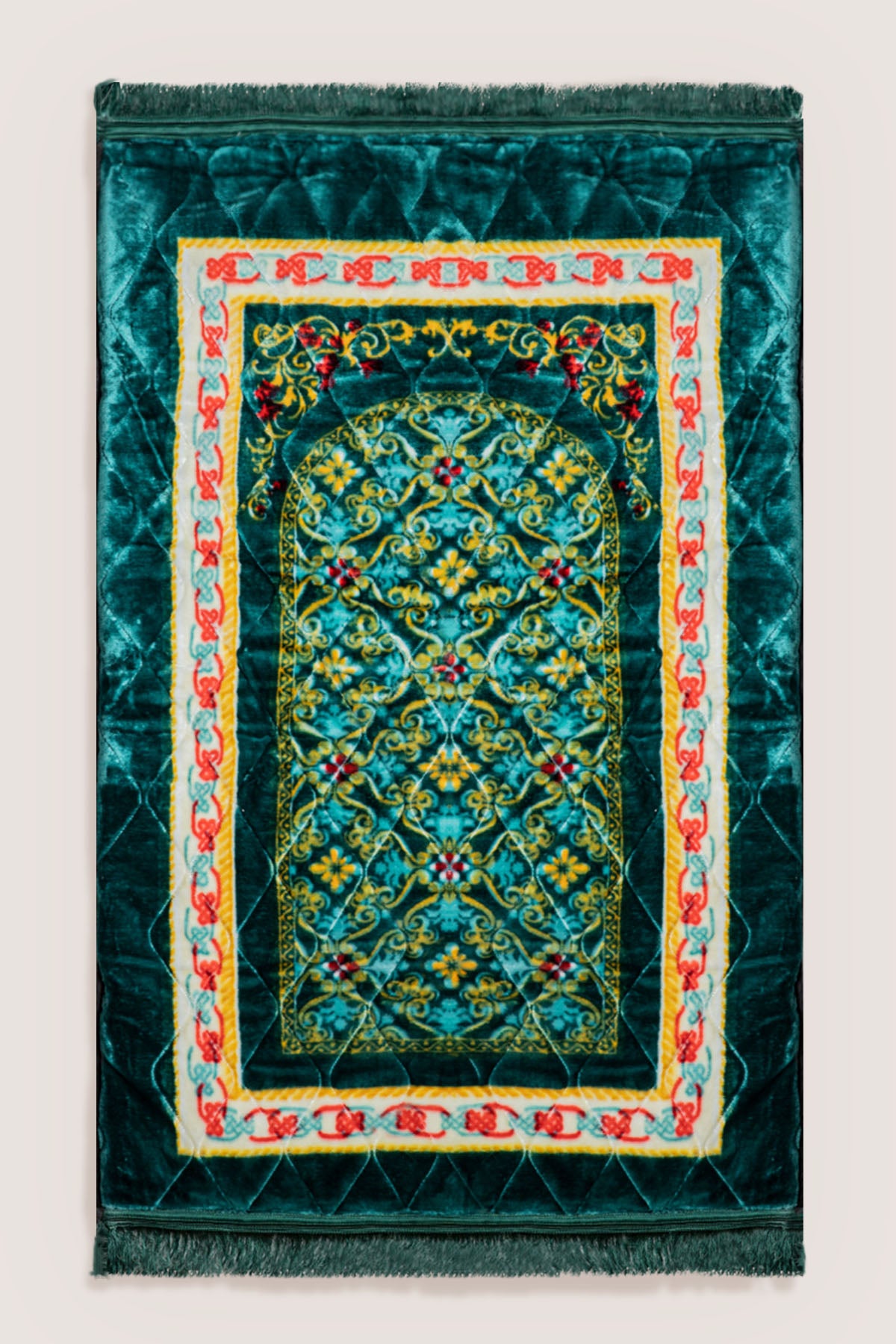 Prayer Mat Graceful Hues | Green | Cushioned