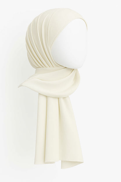 Hijab Chiffon | Cream White