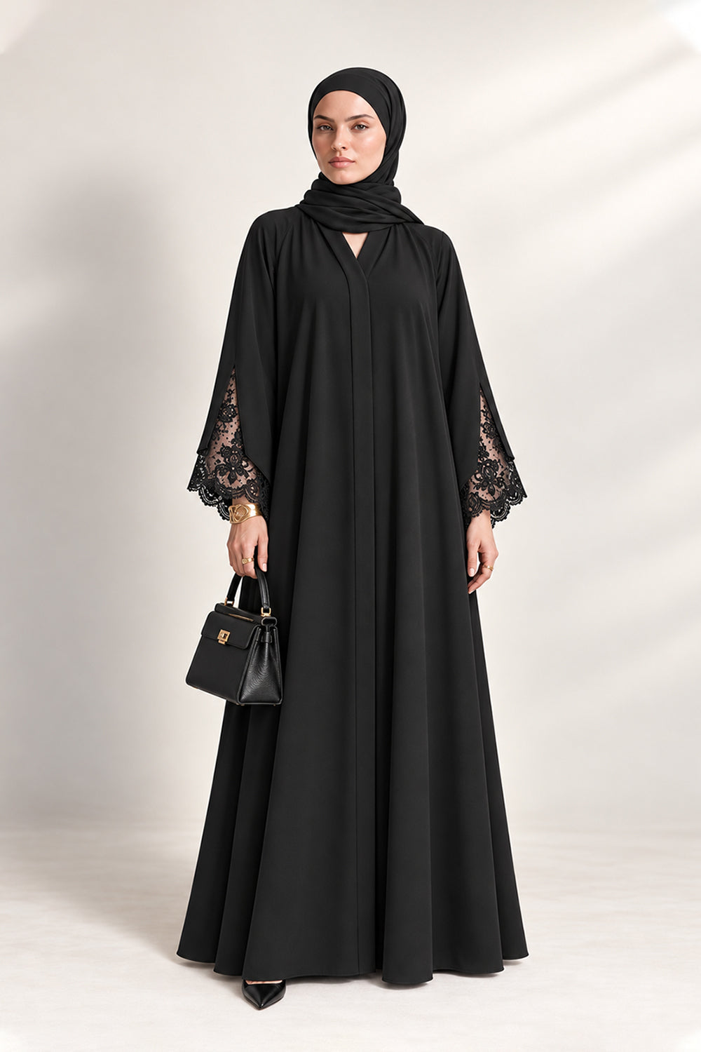 The Lace Cuff Abaya