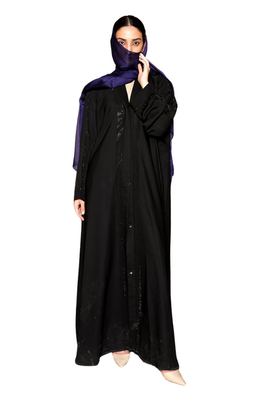 Front Open Button-up Abaya