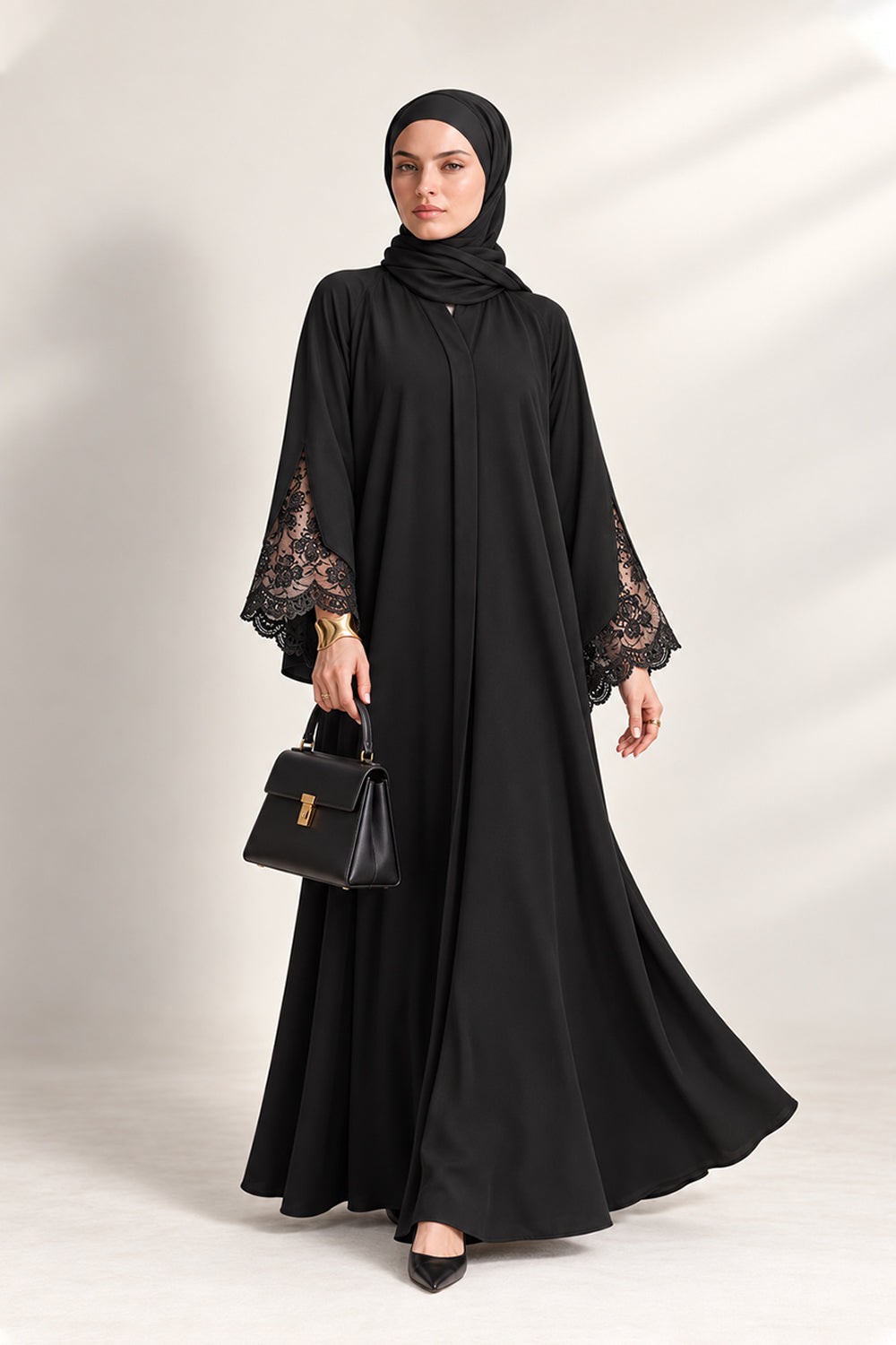 The Lace Cuff Abaya