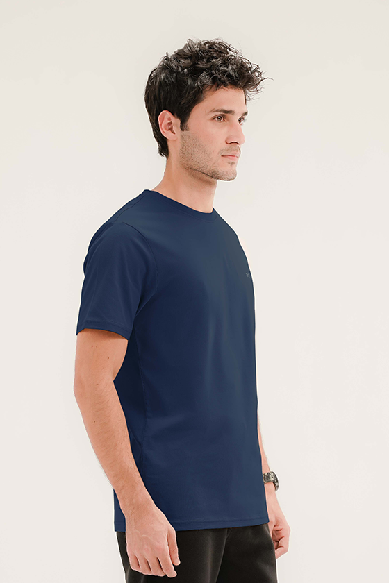 Men - Basic Navy Blue T-Shirt