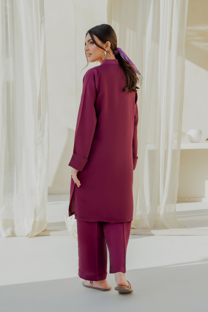 SOLIDS CO-ORD | BURGUNDY BLISS