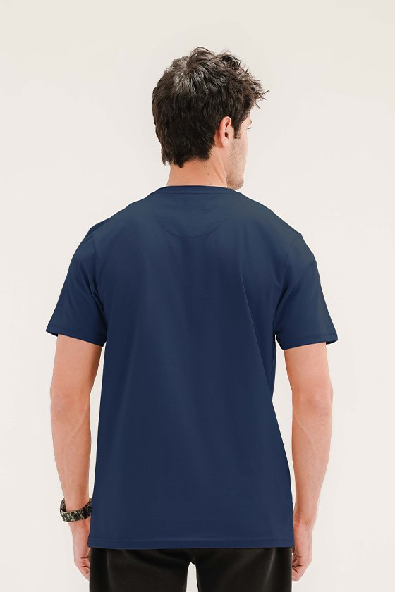 Men - Basic Navy Blue T-Shirt