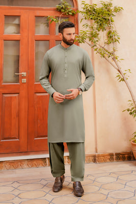 SHALWAR KAMEEZ FOR MEN | SAGE GREEN