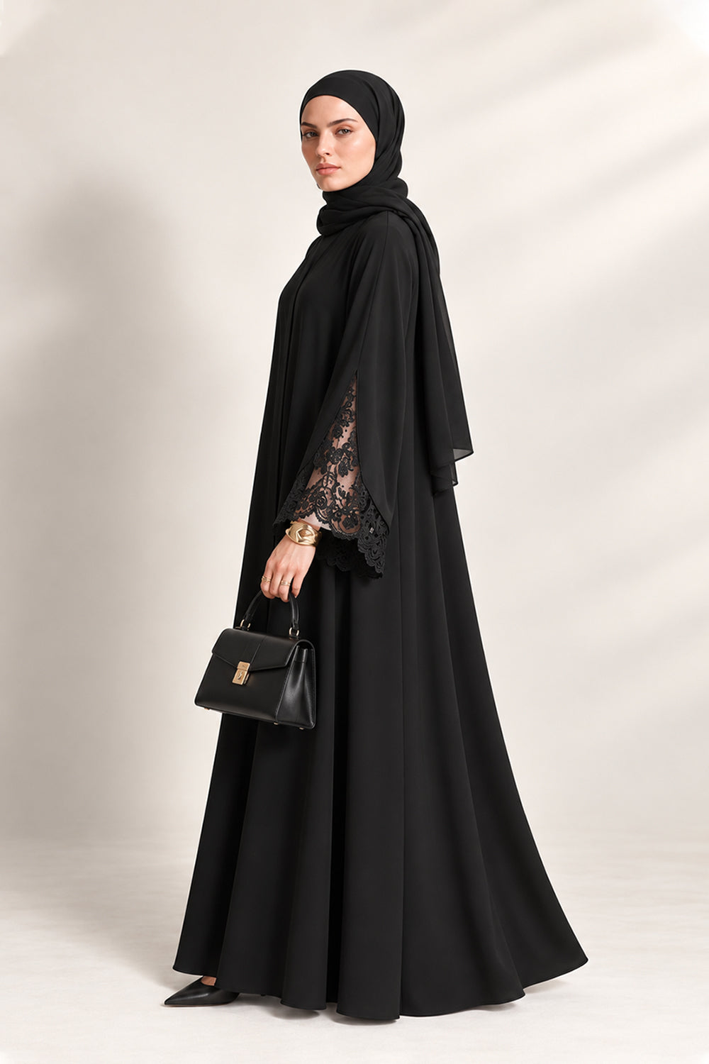 The Lace Cuff Abaya