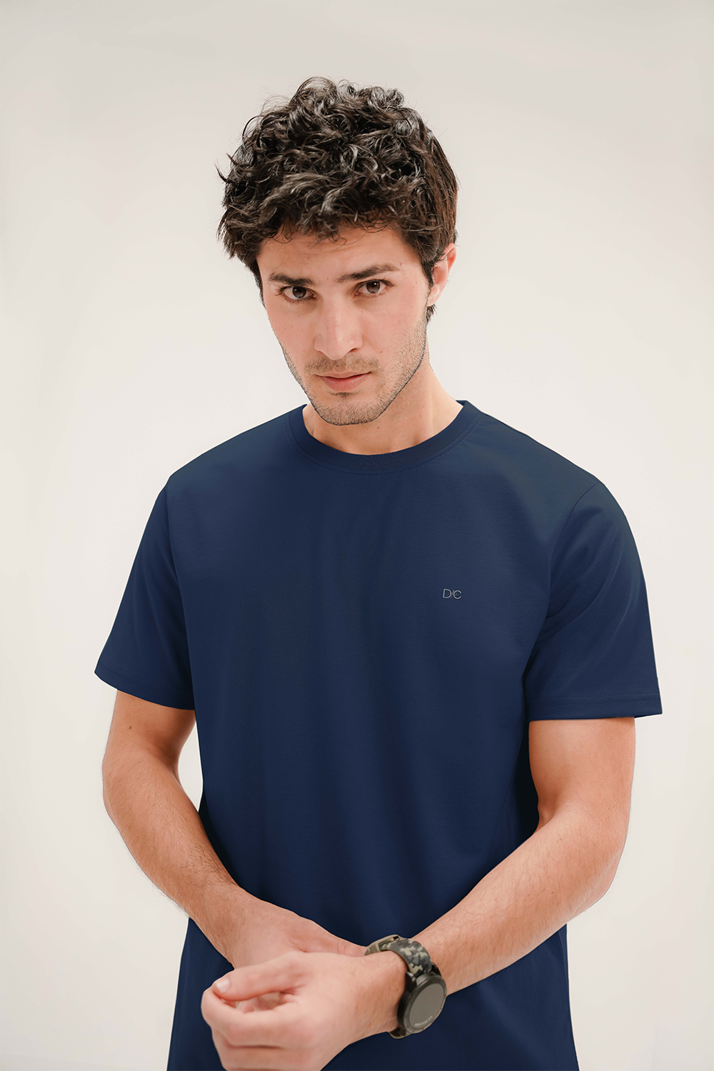 Men - Basic Navy Blue T-Shirt