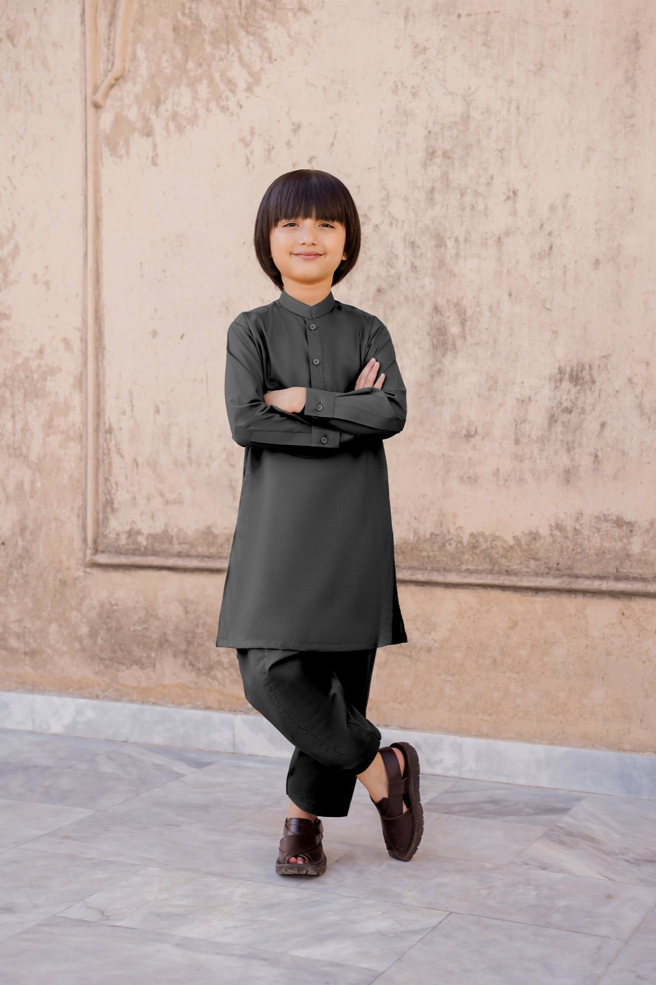 SHALWAR KAMEEZ FOR KIDS | JET BLACK