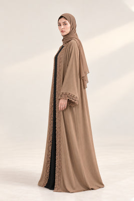 The Caramel Crochet Abaya