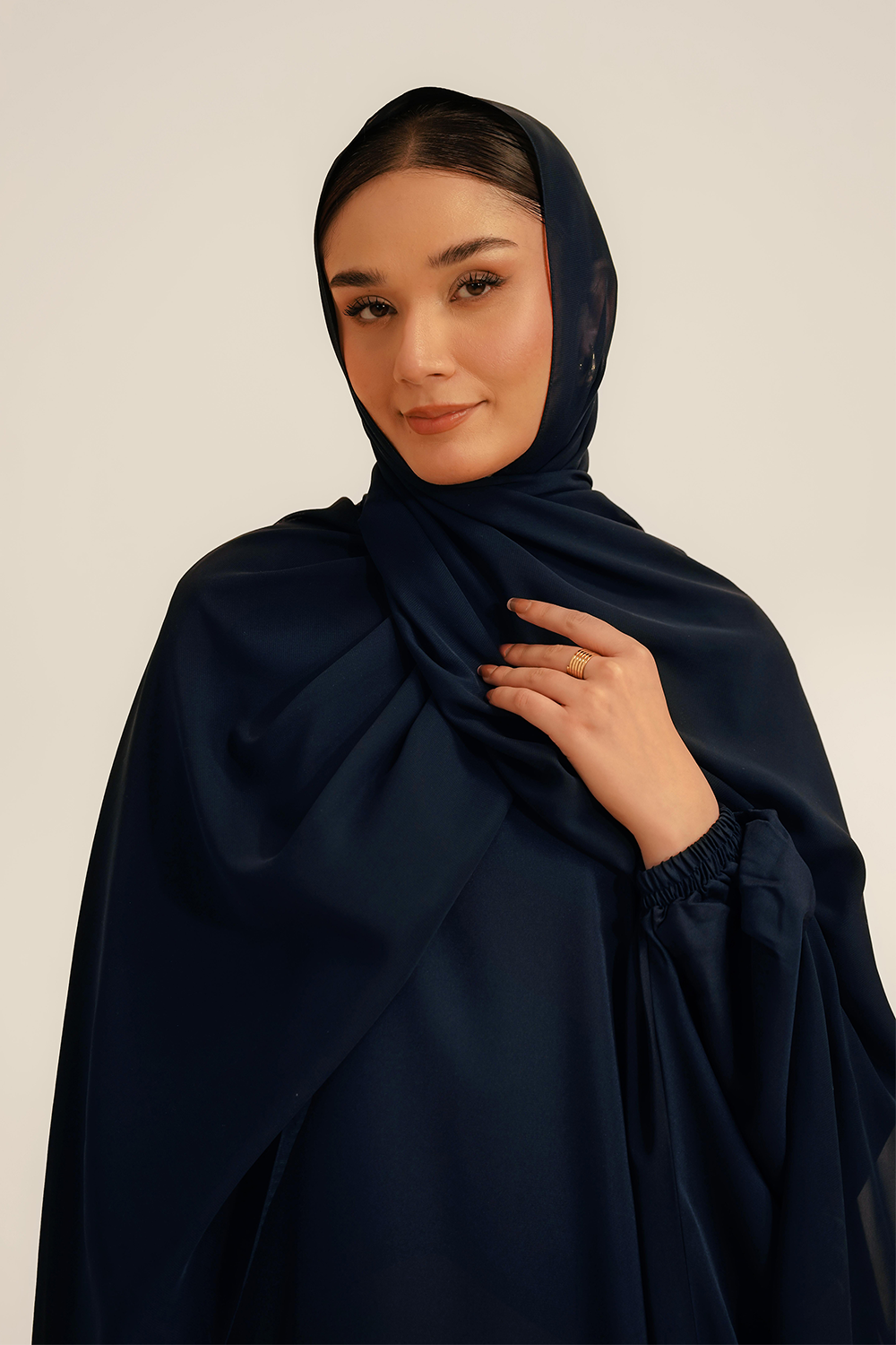 Kaftan Abaya Set | Navy