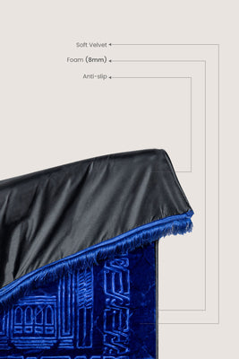 Prayer Mat Pure Elegance | Blue | Cushioned
