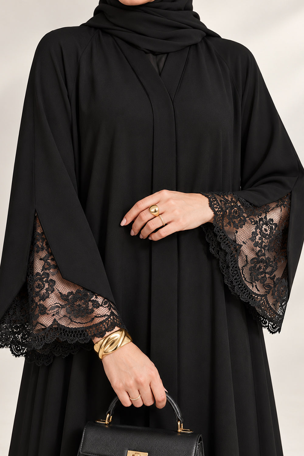 The Lace Cuff Abaya