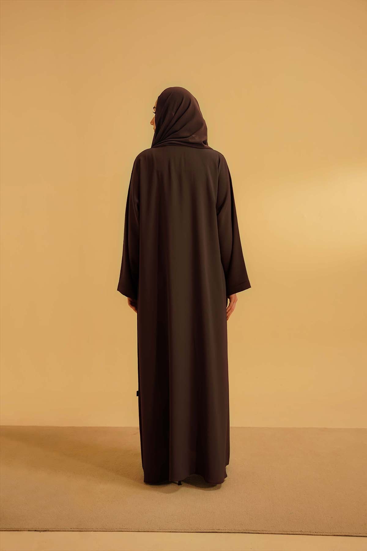 Embellished Abaya | Mocha Brown