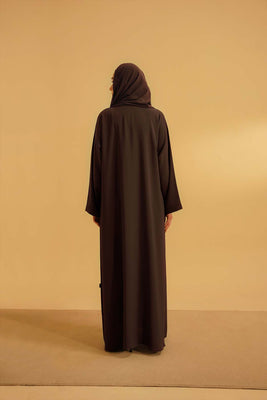 Embellished Abaya | Mocha Brown