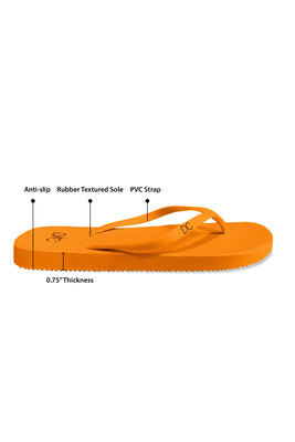 Women Flip Flops | Orange
