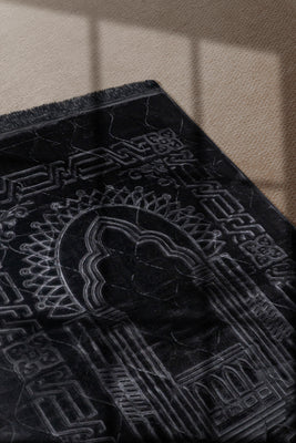Prayer Mat Pure Elegance | Black | Cushioned