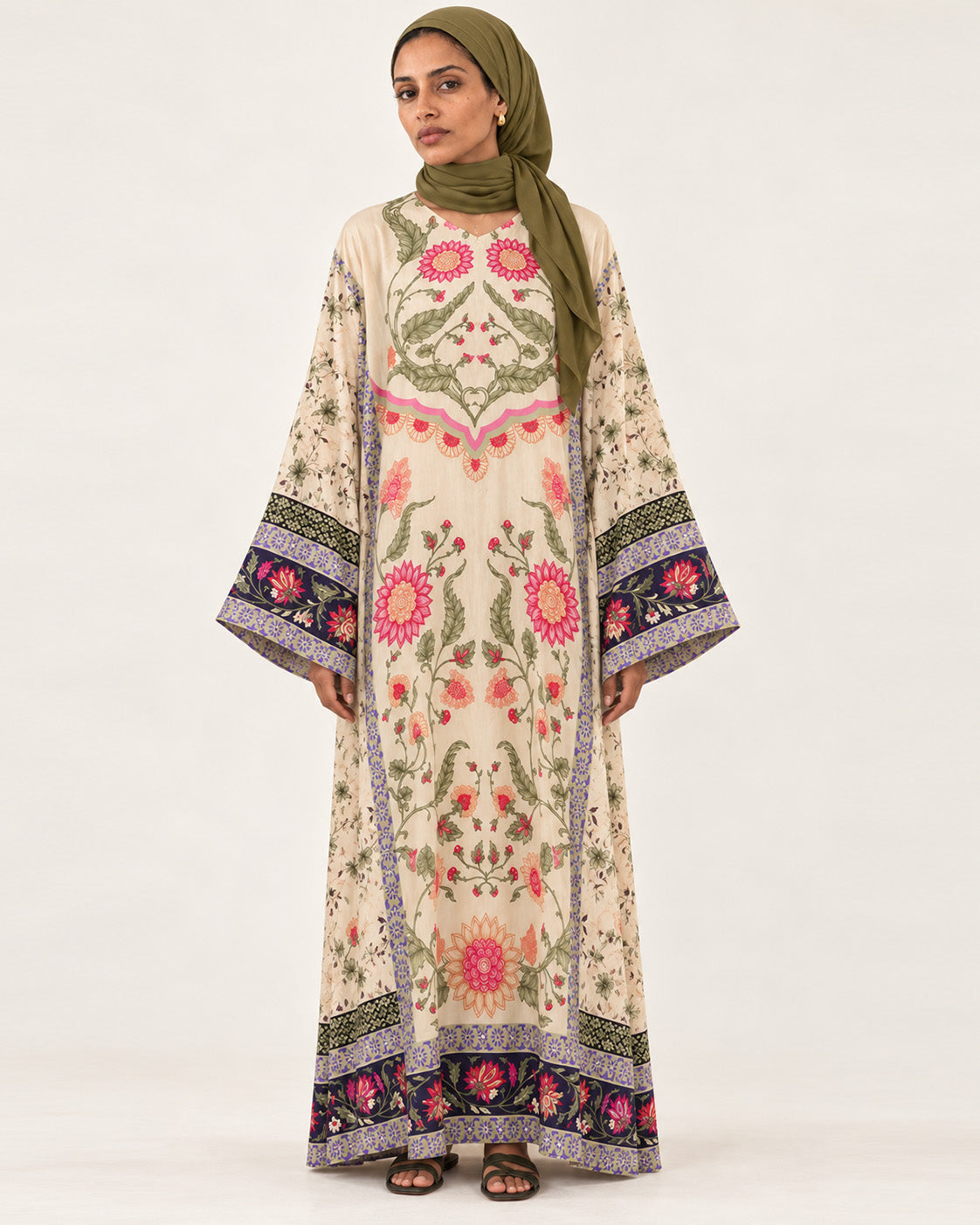 Ivory Floral Dress