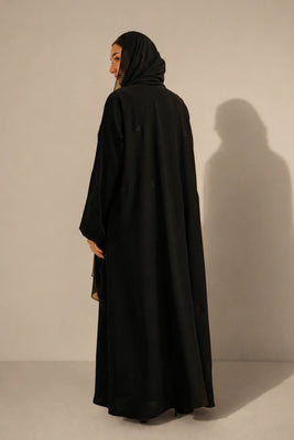 Embroidered Abaya Set | Black