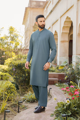 SHALWAR KAMEEZ FOR MEN | ALPINE GREEN